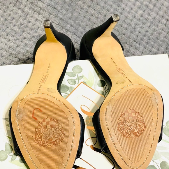 COPY - Vince Camuto Black Strap Heels-New - Picture 4 of 4